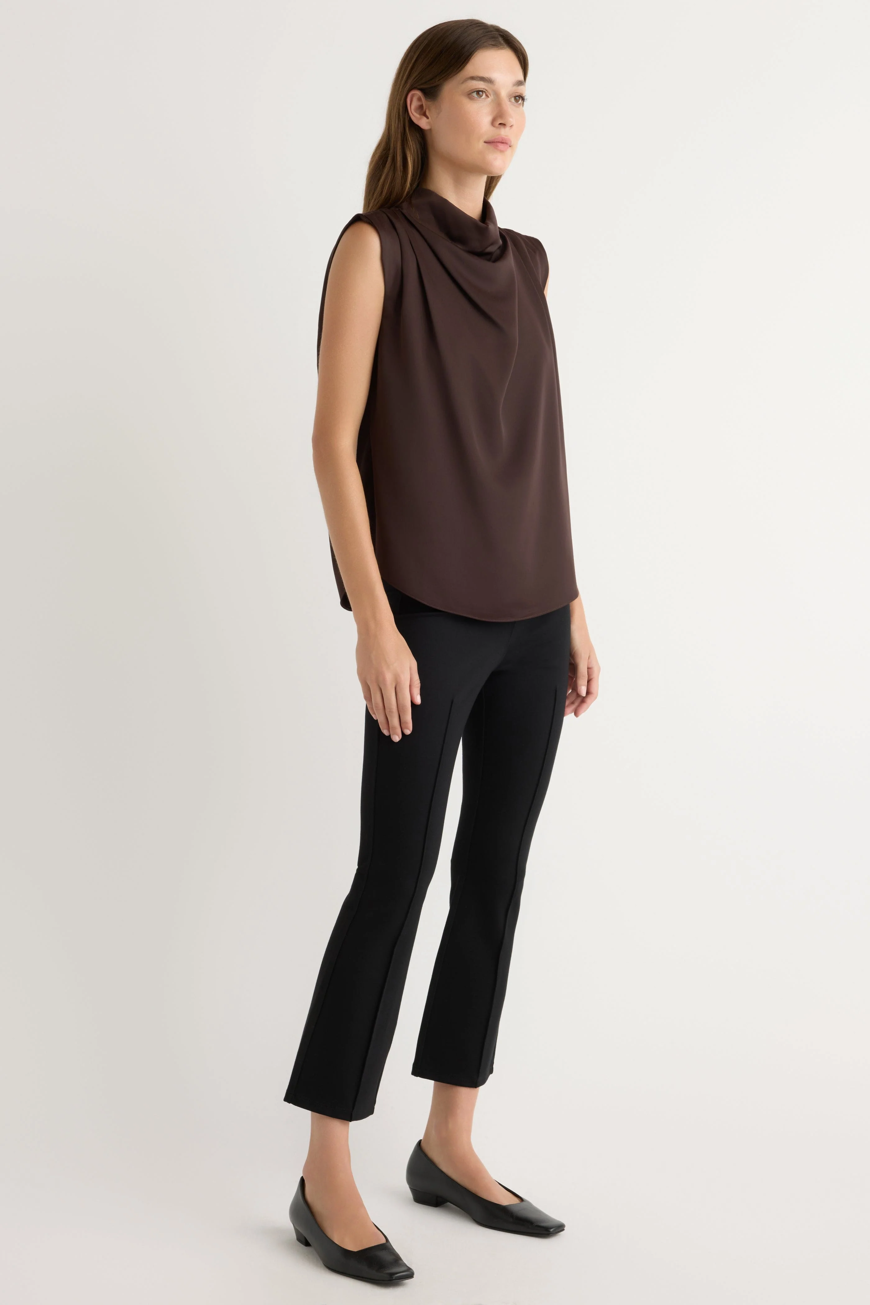 Allegra Gathered-Neck Sleeveless Blouse - Image 6