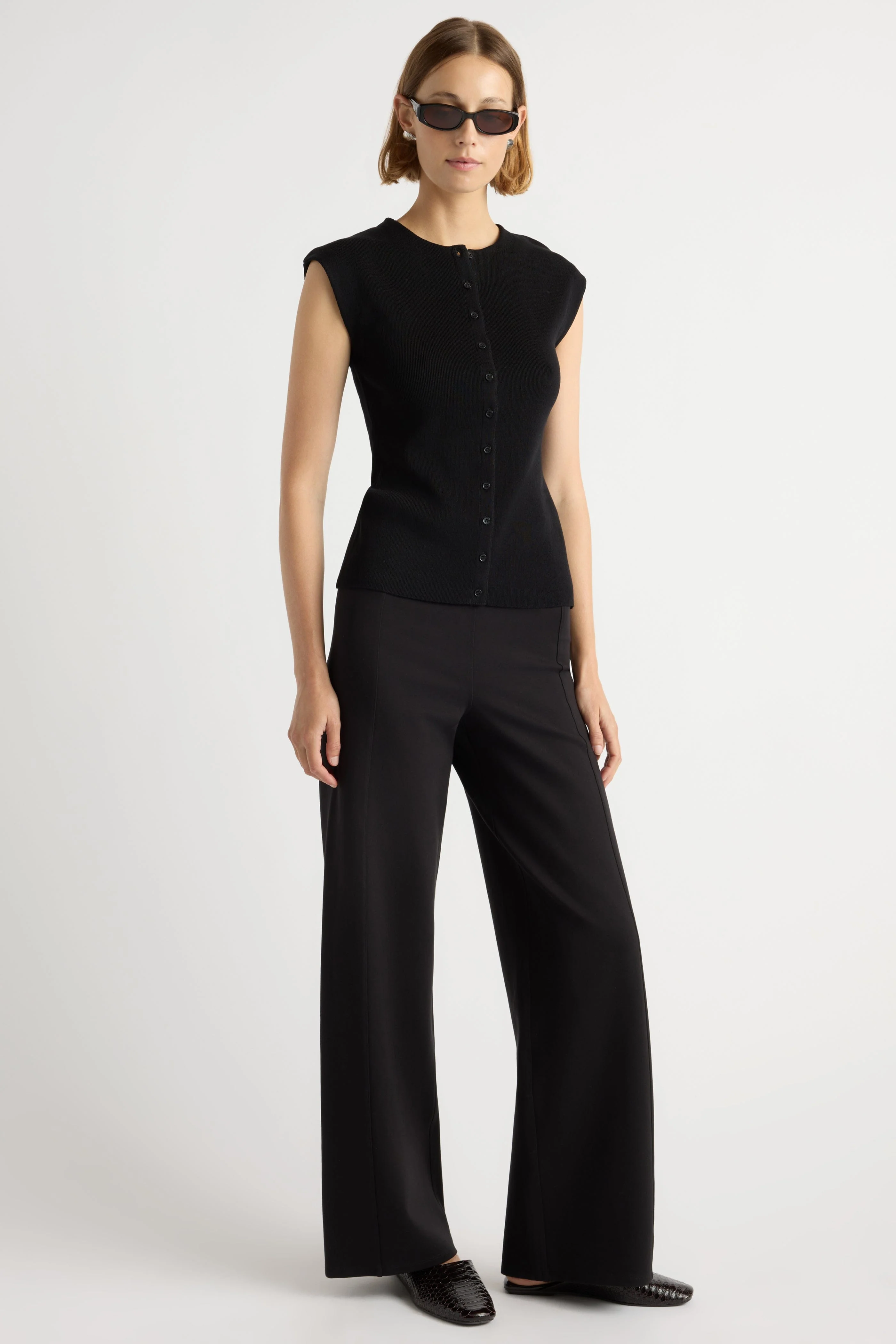 Anh Wide-Leg Ponte Stretch Pant - Image 3