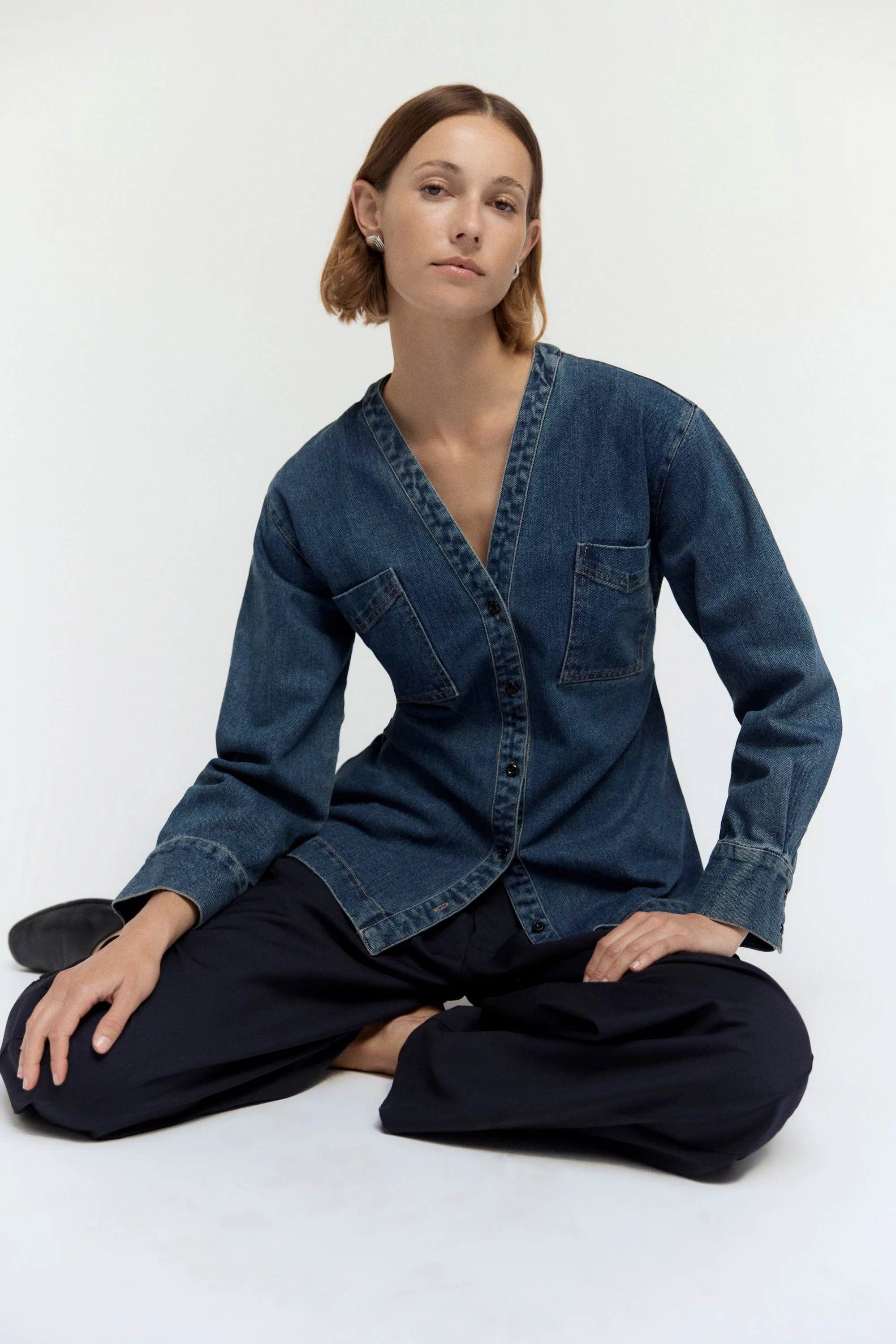 Emmett Cinch-Waist Denim Jacket - Image 11