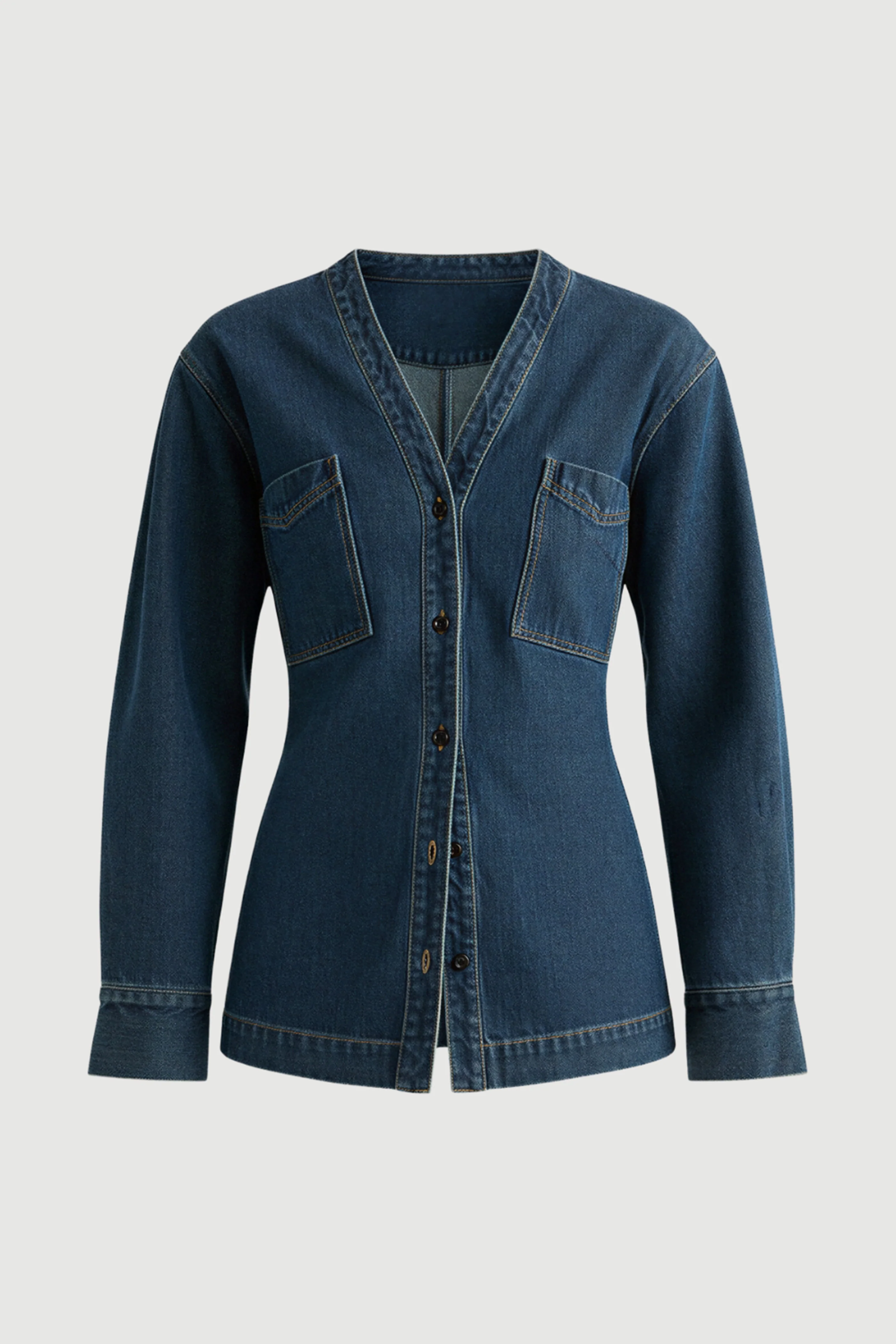 Emmett Cinch-Waist Denim Jacket - Image 13