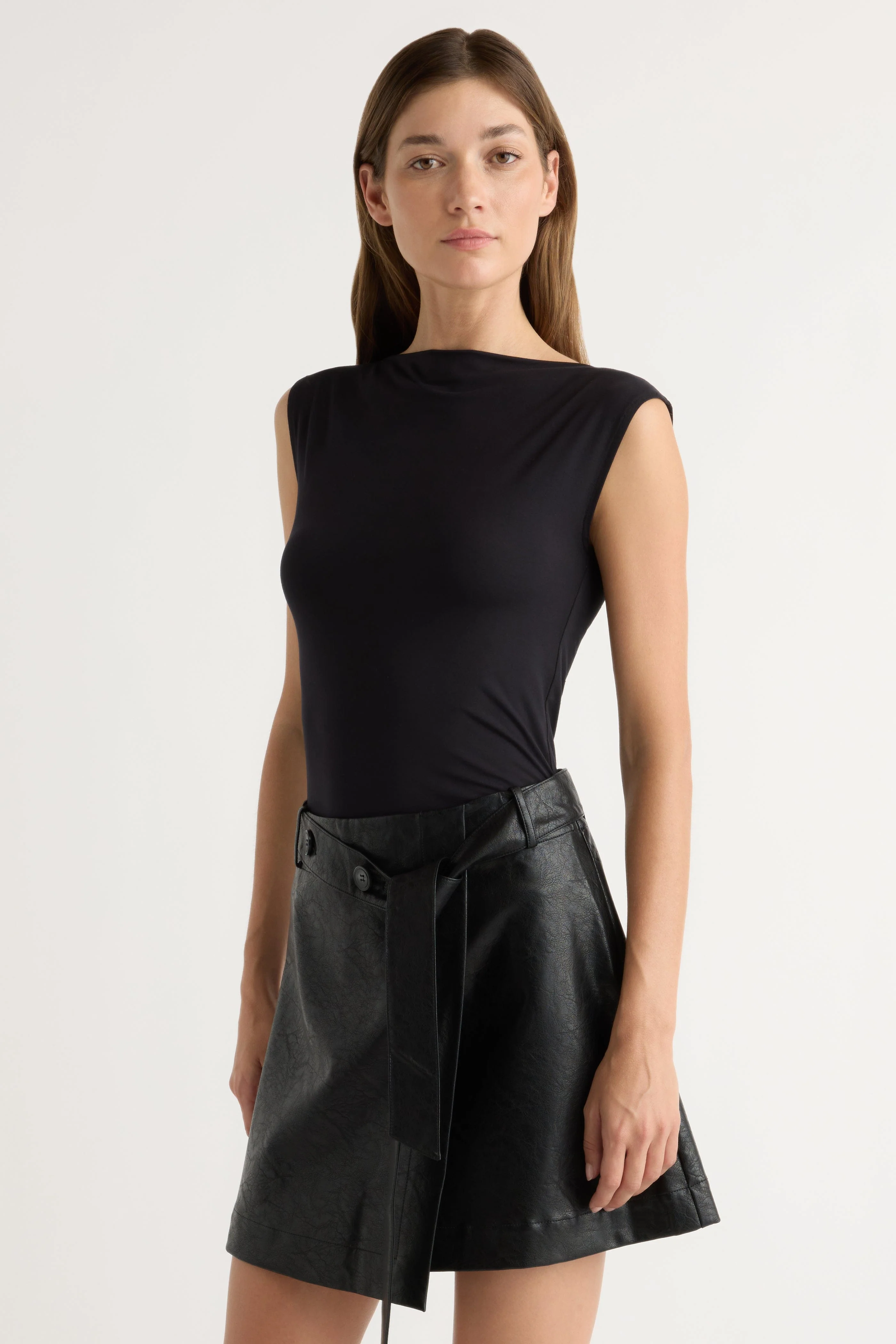 Esme Sleeveless Slit-Neck Tank - Image 4