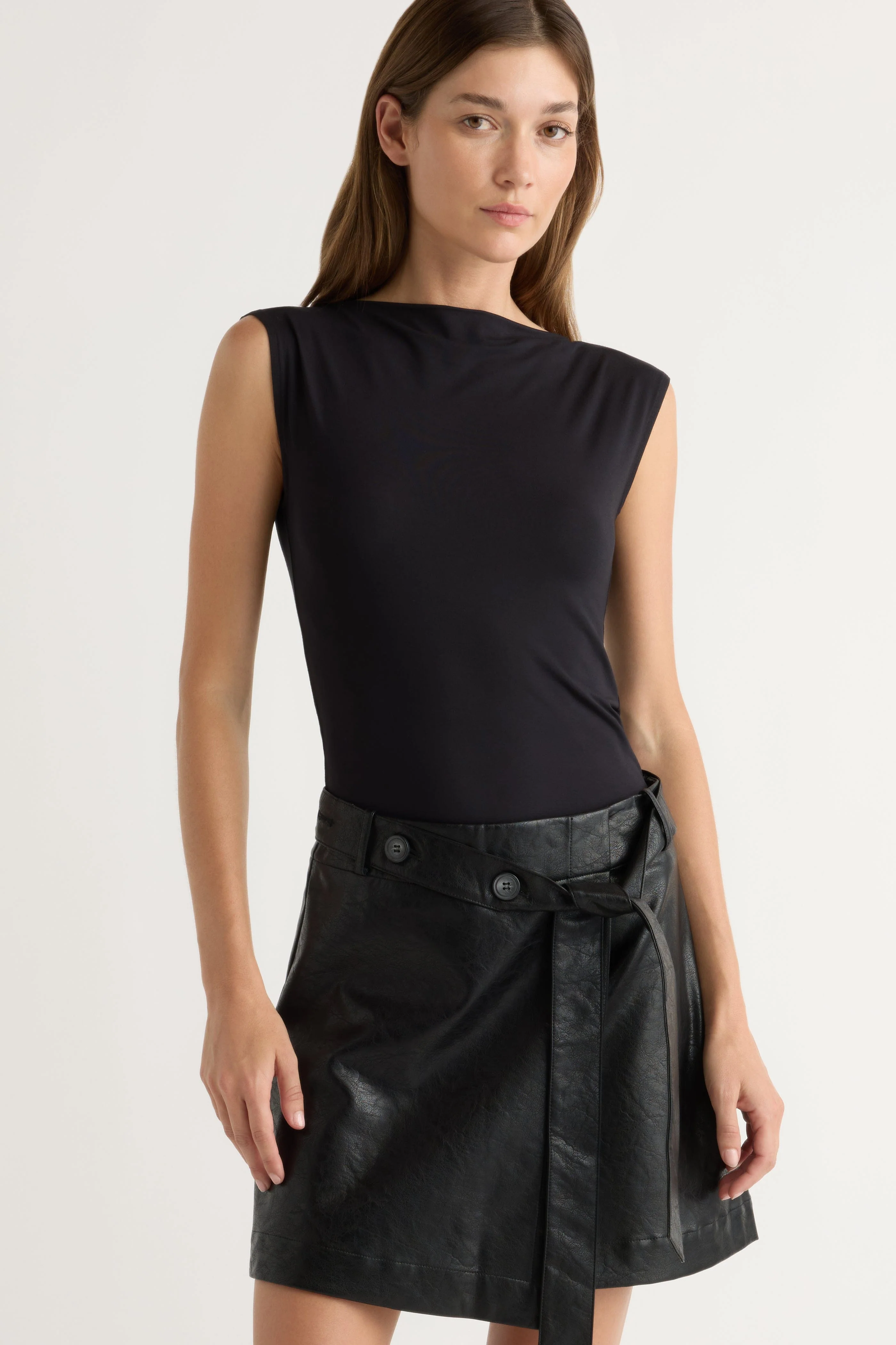 Esme Sleeveless Slit-Neck Tank - Image 7