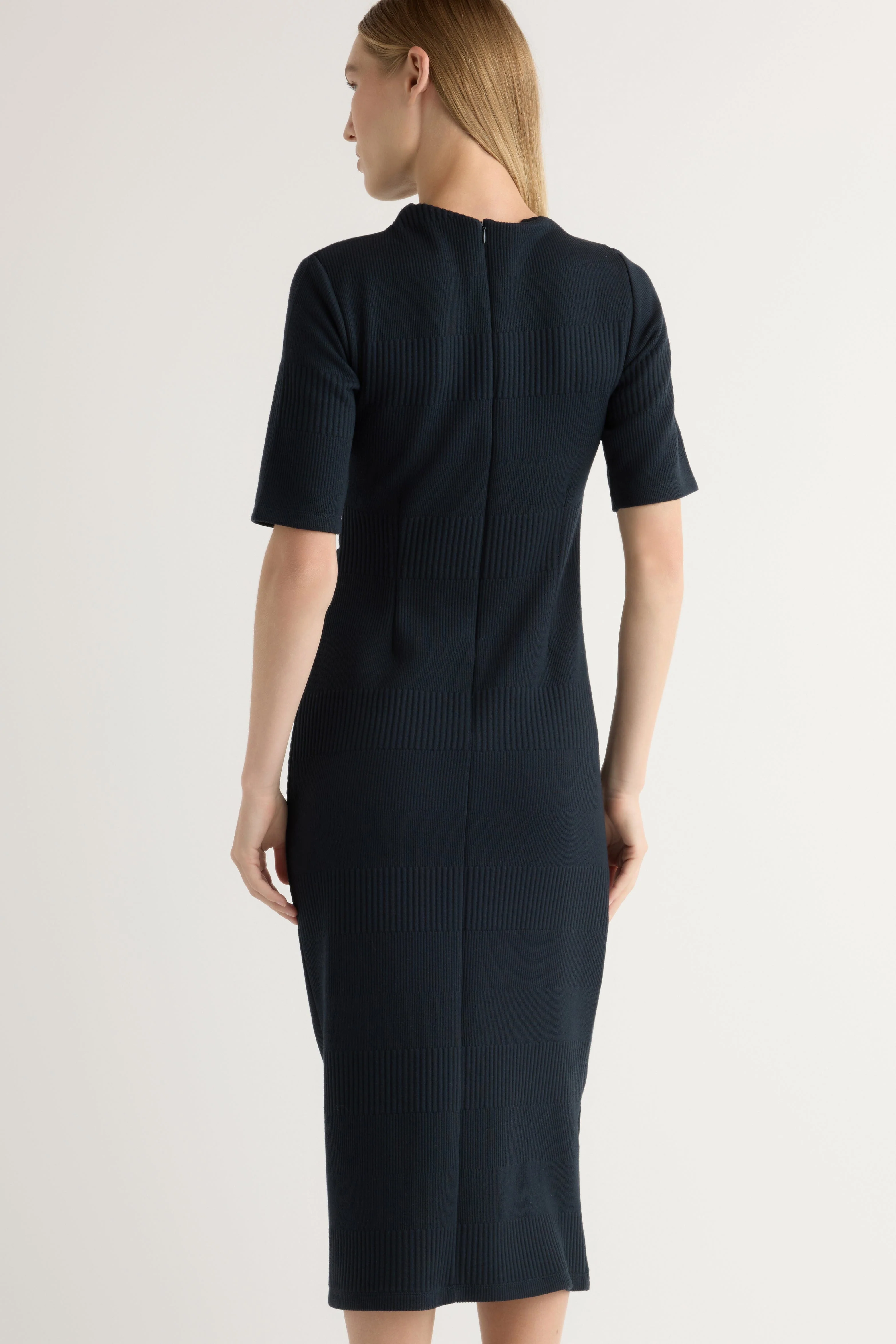 Evie Ribbed-Knit Jersey Dress - Image 6