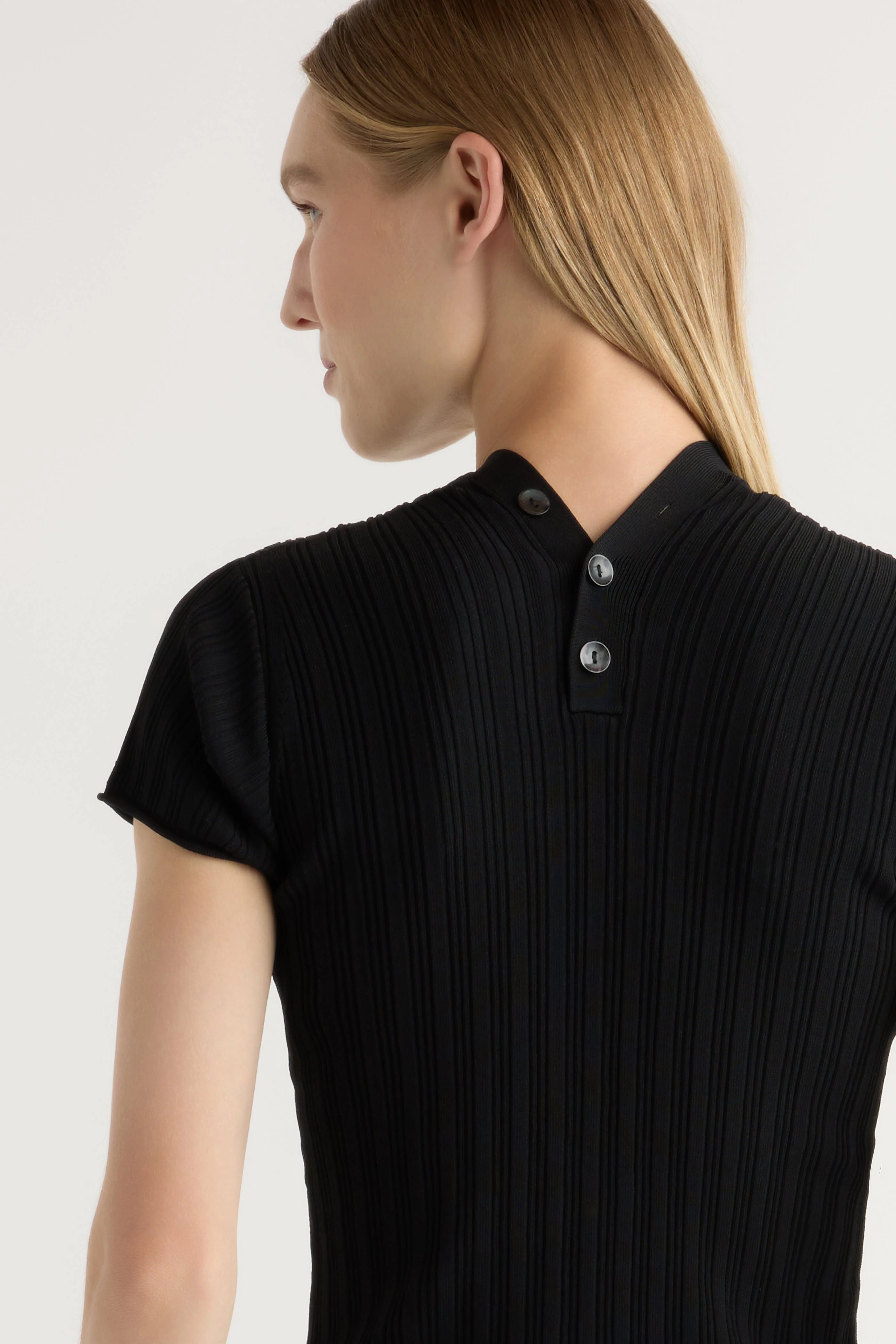 Jeni Button V-Neck Sweater Top - Image 6