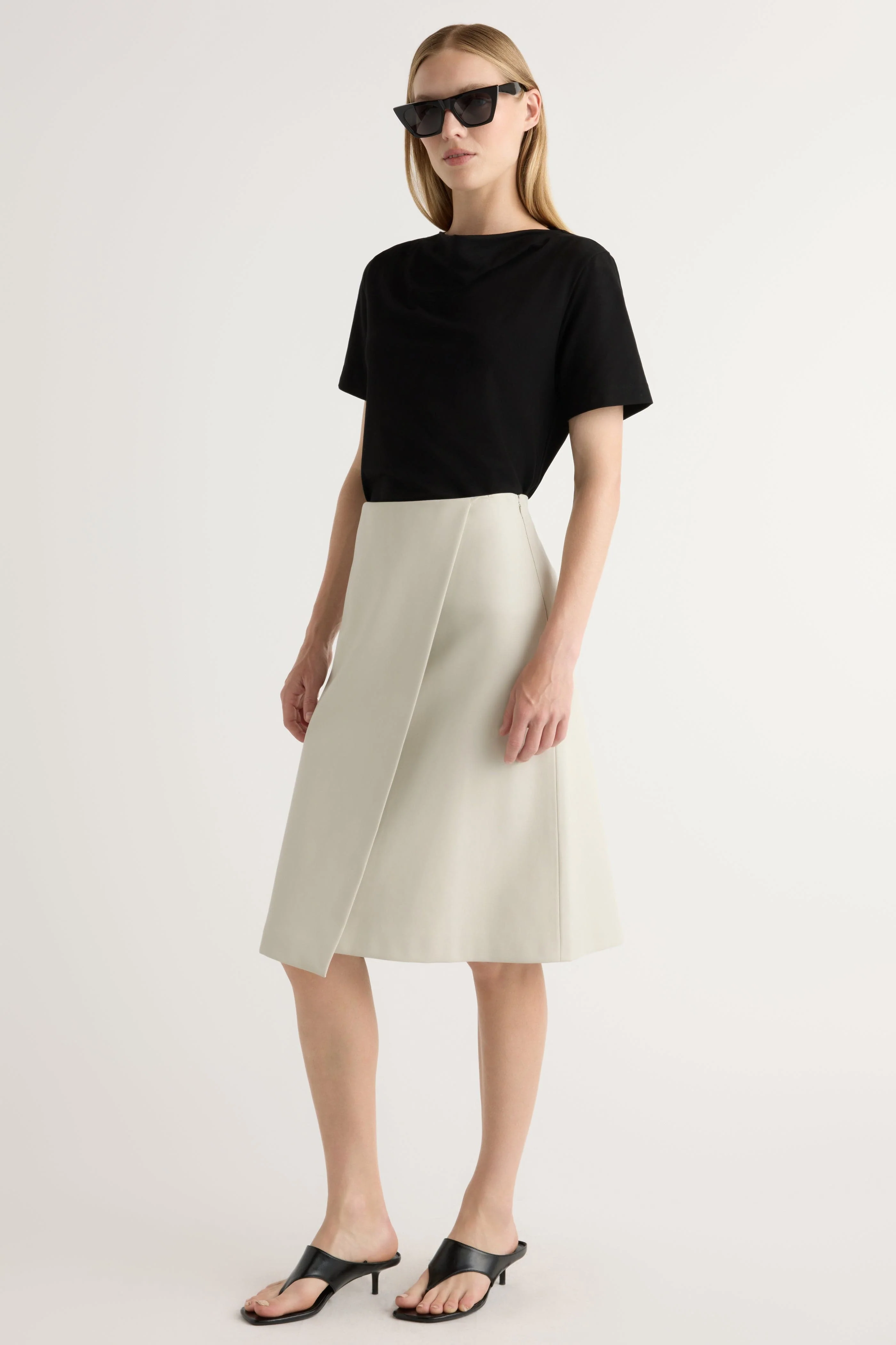 Kendra Organic Cotton Cowl-Neck Tee - Image 4