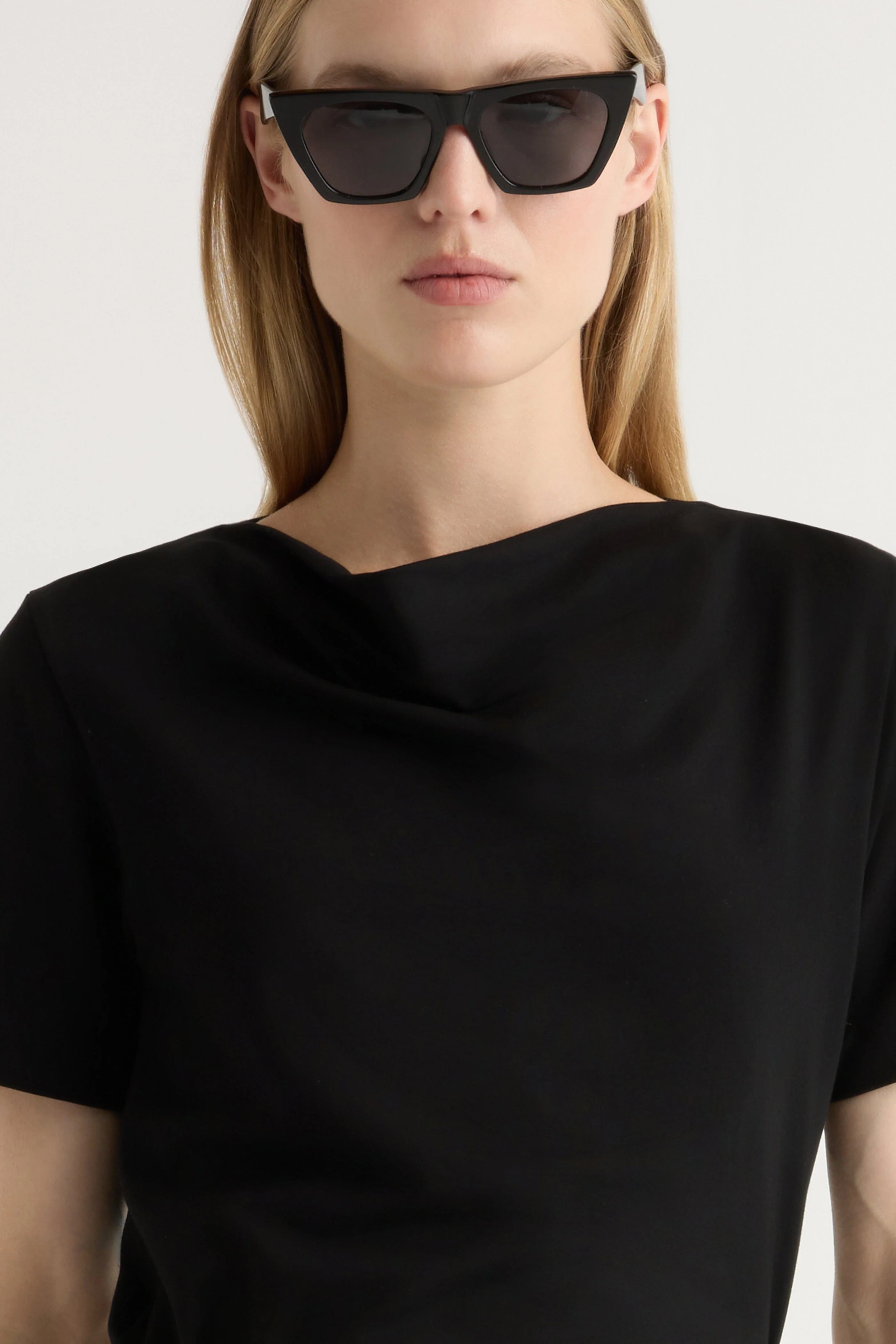 Kendra Organic Cotton Cowl-Neck Tee - Image 6