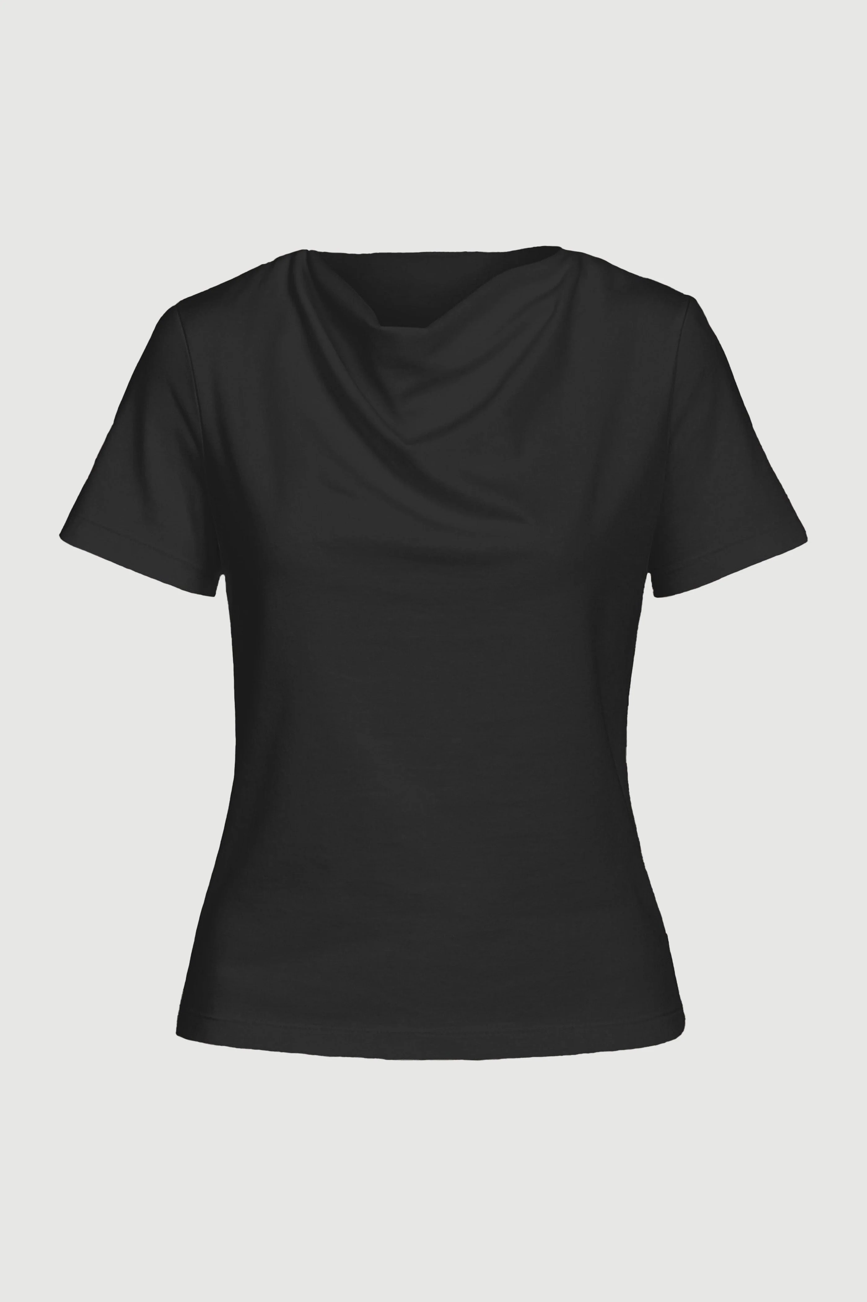 Kendra Organic Cotton Cowl-Neck Tee - Image 8