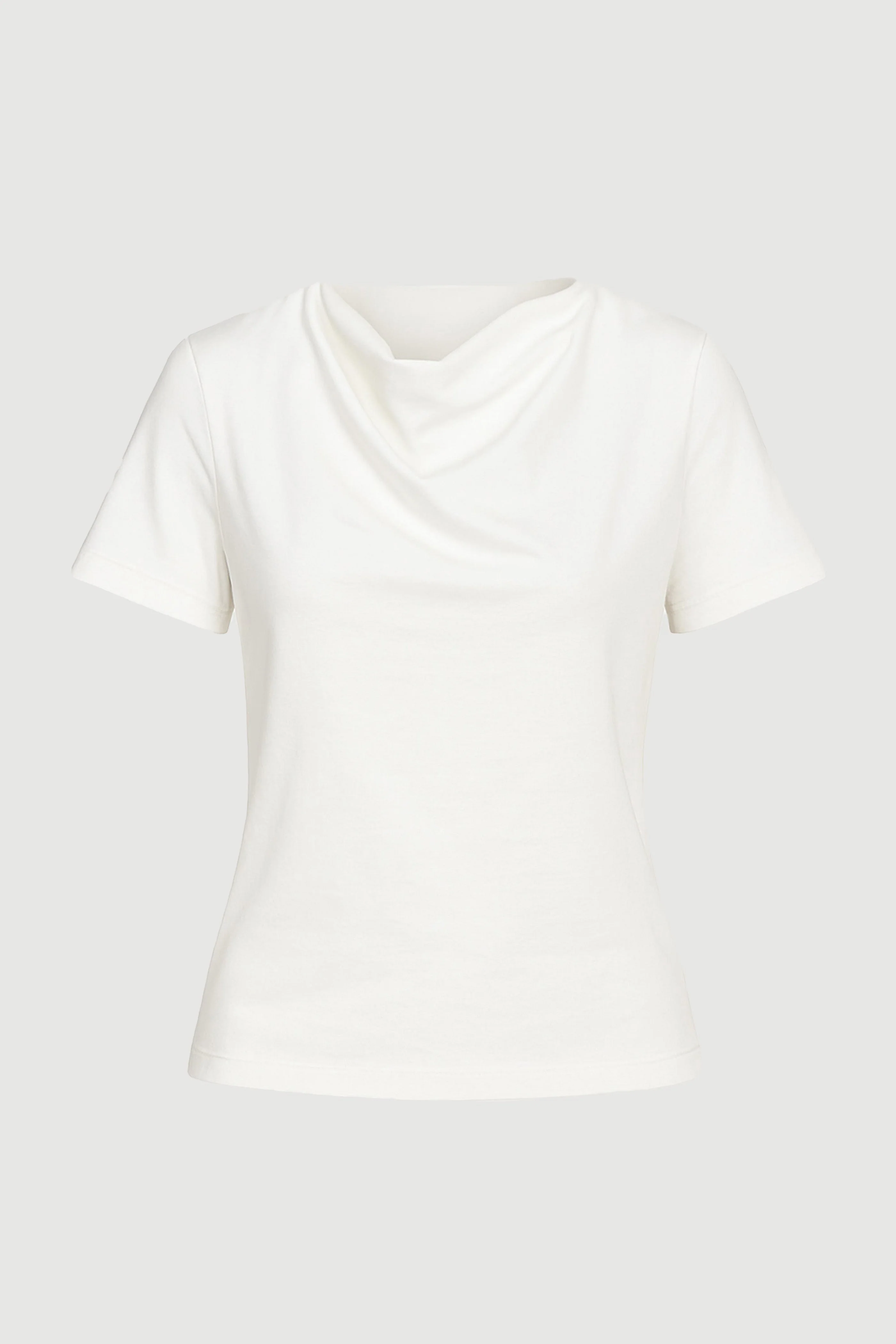 Kendra Organic Cotton Cowl-Neck Tee - Image 7