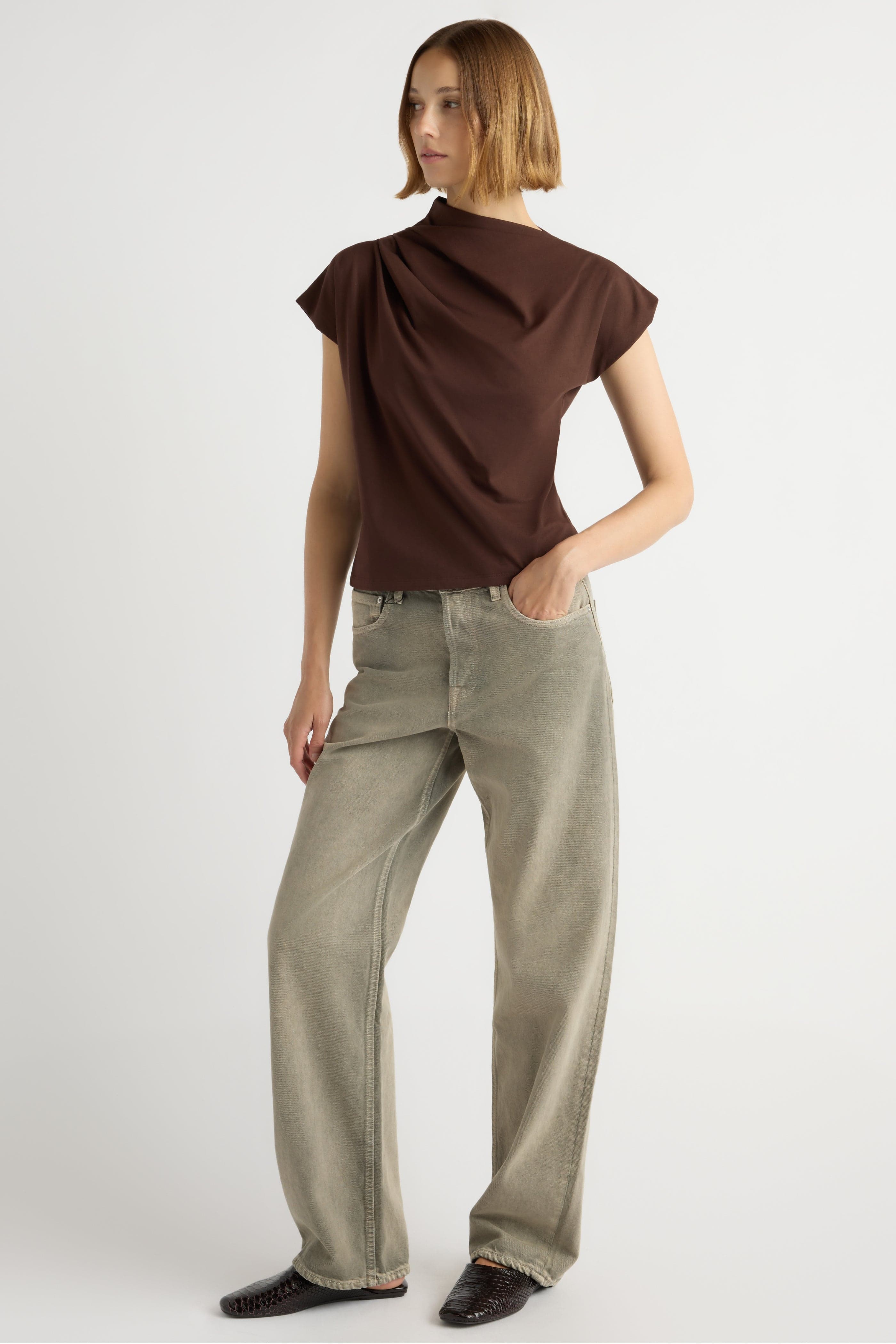 Kenny Asymmetric-Neck Tee - Image 6