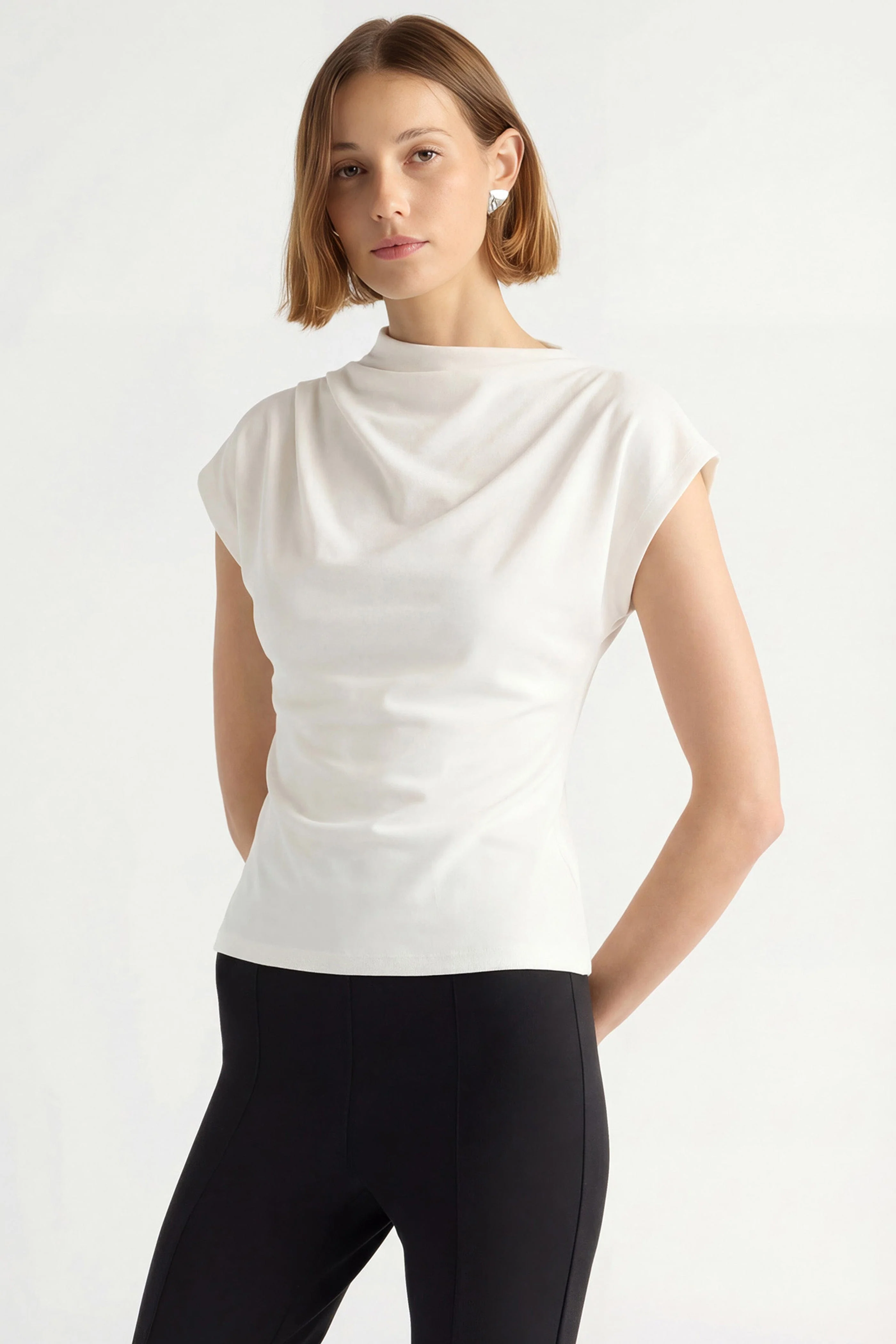 Kenny Asymmetric-Neck Tee - Image 5
