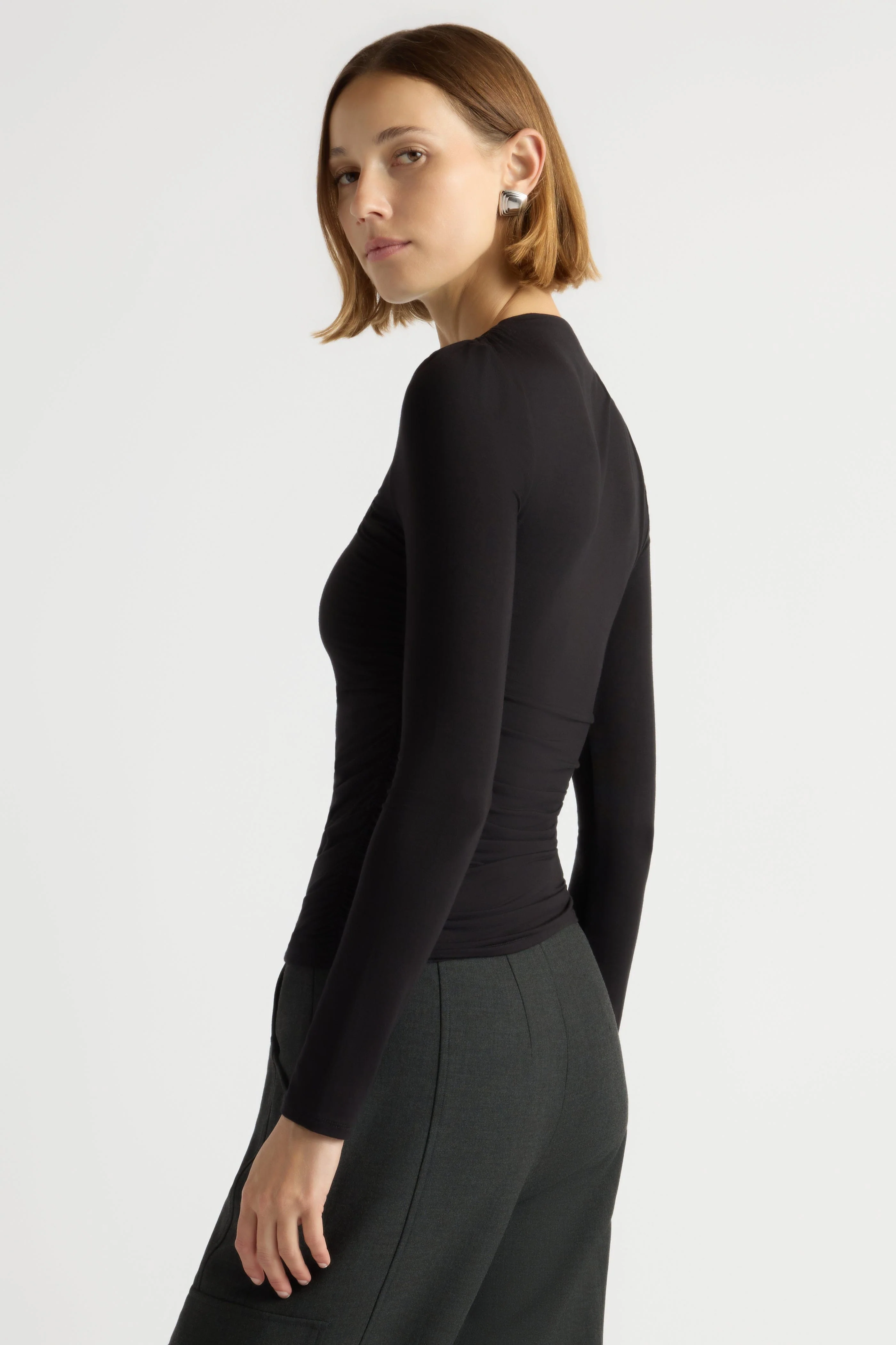 Lilou Wrap-Neck Long-Sleeve Tee - Image 6