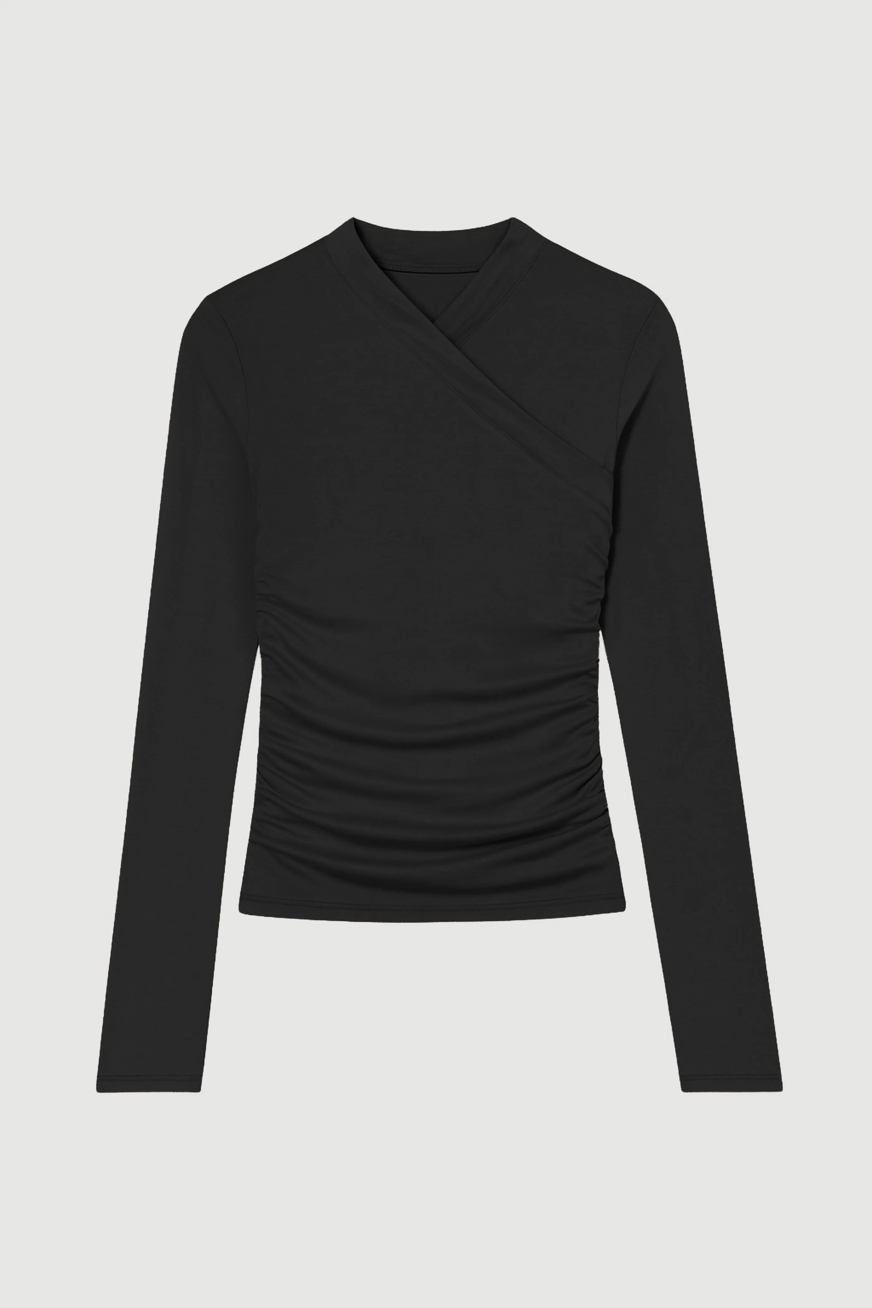 Lilou Wrap-Neck Long-Sleeve Tee - Image 7