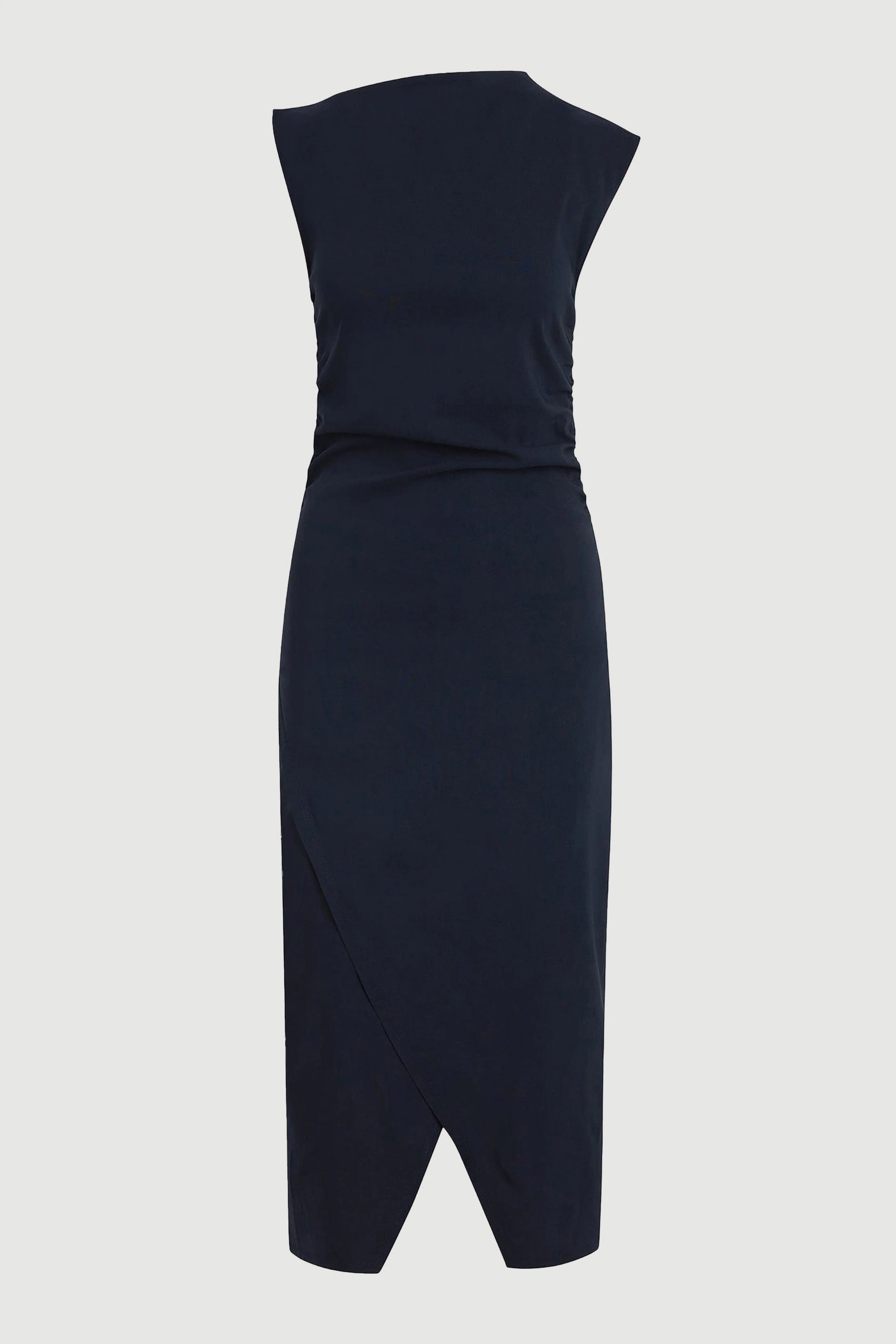Manon Asymmetric-Neck Ruched Dress - Image 8