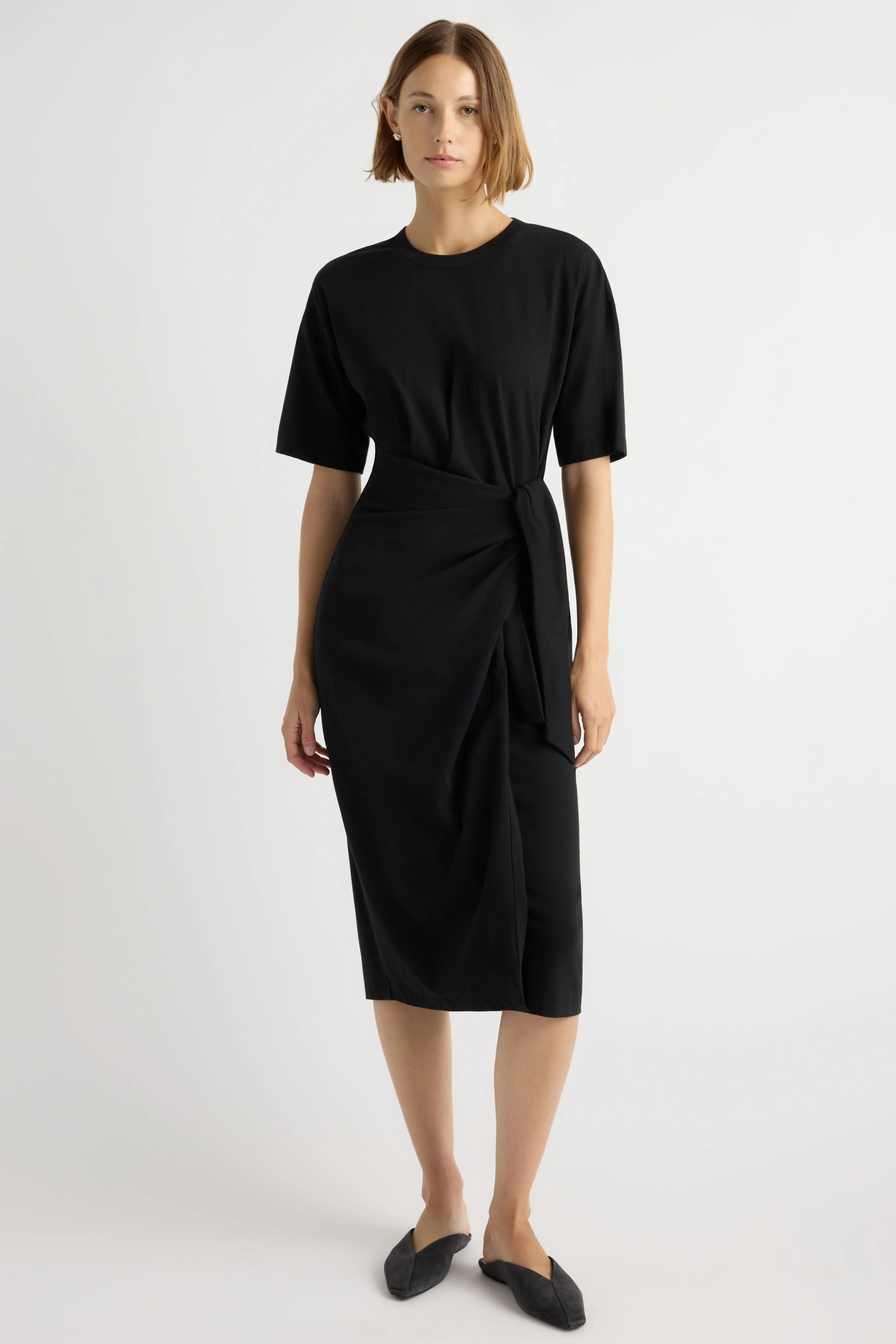 Noa Organic Cotton T-Shirt Wrap Dress - Image 4