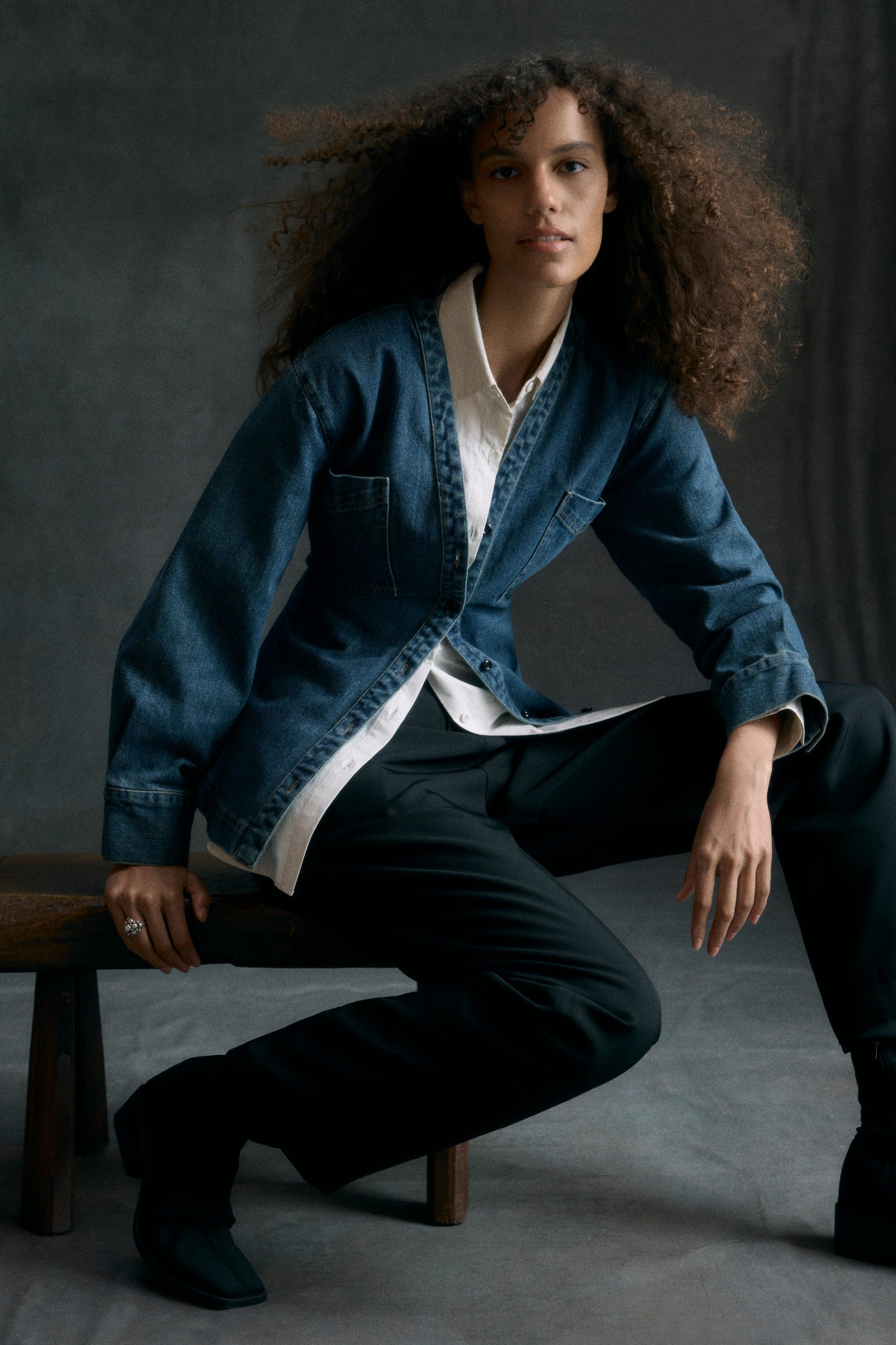 Phoebe Side-Button Tulip-Hem Shirt - Image 8